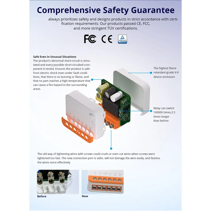 B04B-3PCS Ewelink Wi-Fi Smart Switch Controllo bidirezionale Modulo Smart Home Controllo vocale per Alexa Google Assistant