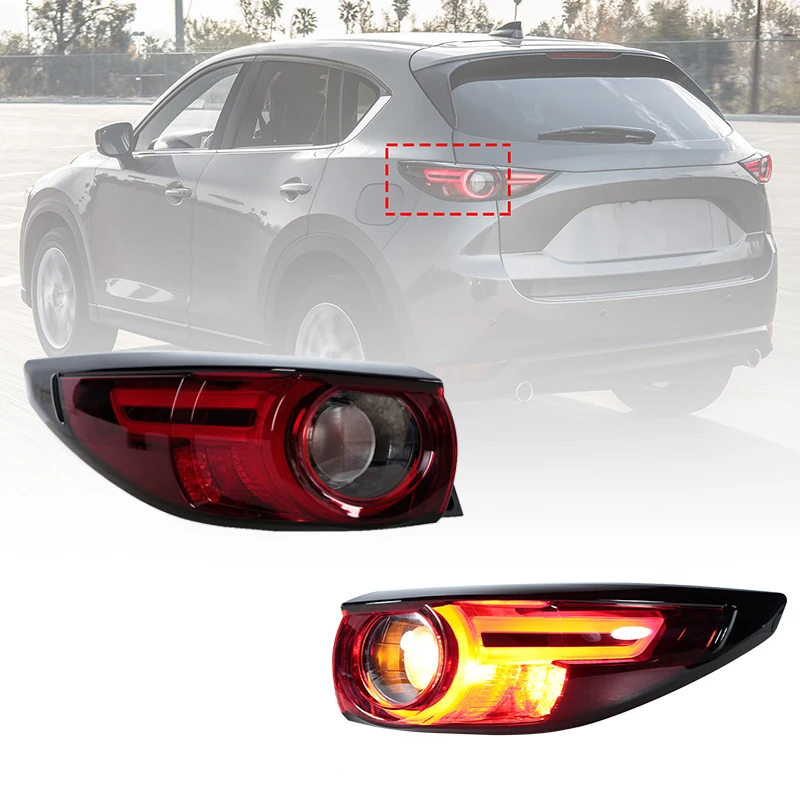 

Tail Light Assembly Outer For Mazda CX-5 CX5 2017-2020 Rear Brake Turn Signal Lamp Taillight KB8B-51-160E, KB8B-51-150E