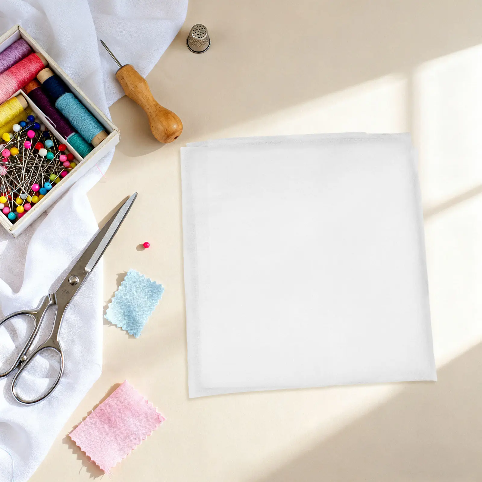 44 X 39.37 Double Sided Fusible Interfacing Lightweight Iron on Bonding Web for Fabric Applique Quilting Bag Making Sewing Craft