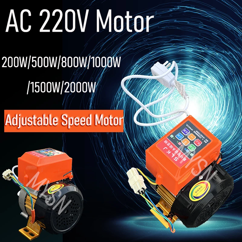 Free Energy 600W 800W 1.1KW 2.2KW Permanent Magnet AC Motor 220V AC High Efficiency AC Motor with Adjustable Speed for Home Use