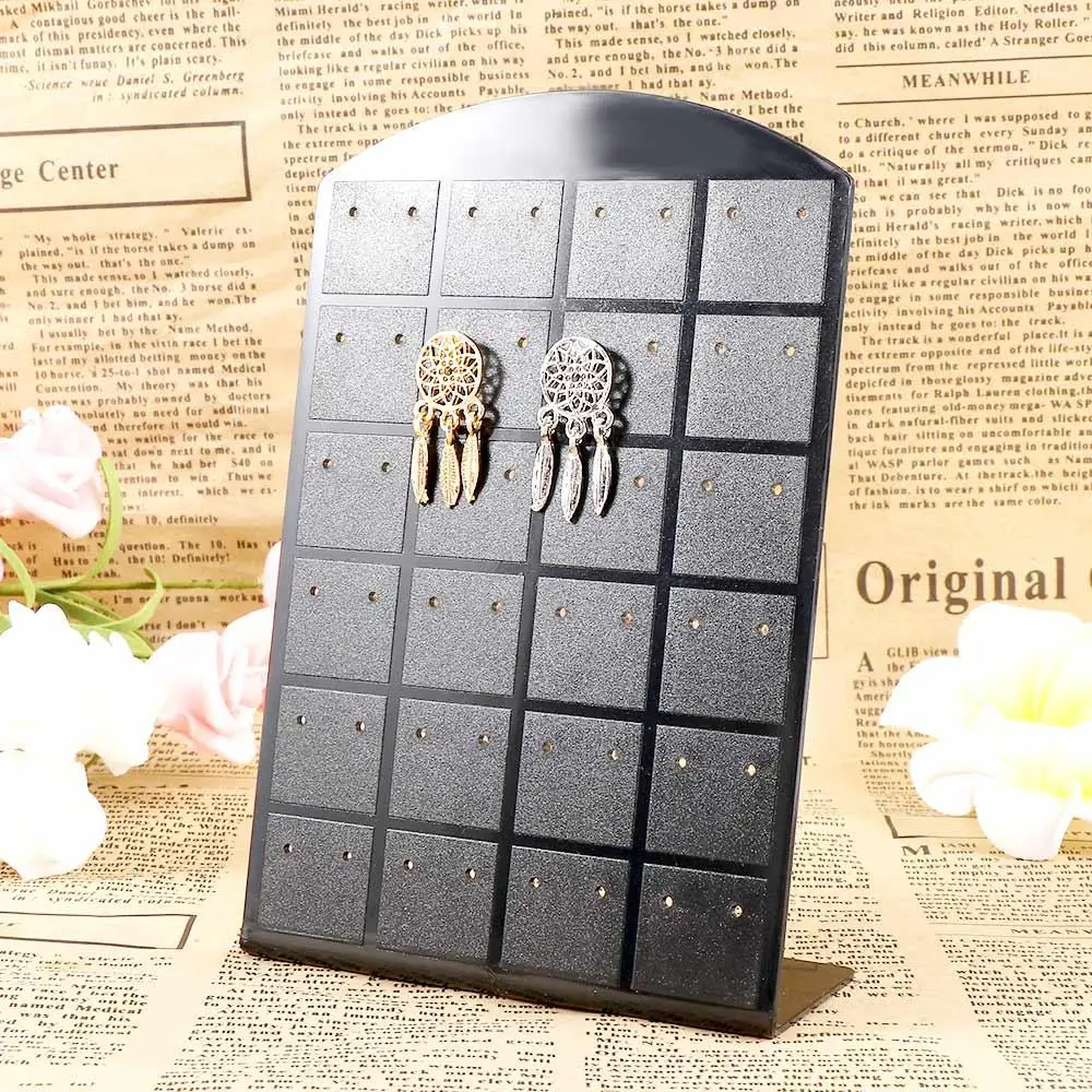 色女性便利なツールディスプレイペアジュエリーフレームジュエリーラックイヤリングイヤリングボックス