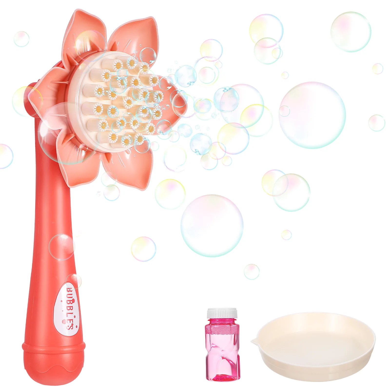 

23 Holes Machine Pink Electric Toy Bubble Machine Kids Parties Electric Outdoor Indoor Fun Blower Plastic