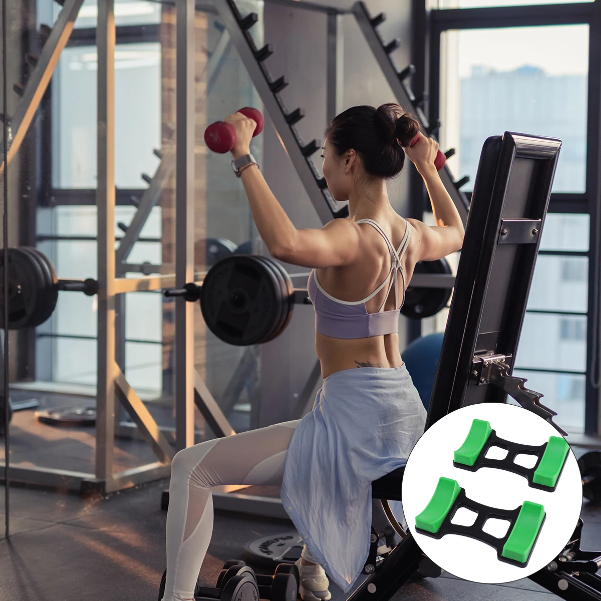 2 قطعة حامل رفوف الدمبل حامل بلاستيك لتخزين الدمبل أجهزة لياقة بدنية منزلية عدم الانزلاق رفع الأثقال قوس الجسم