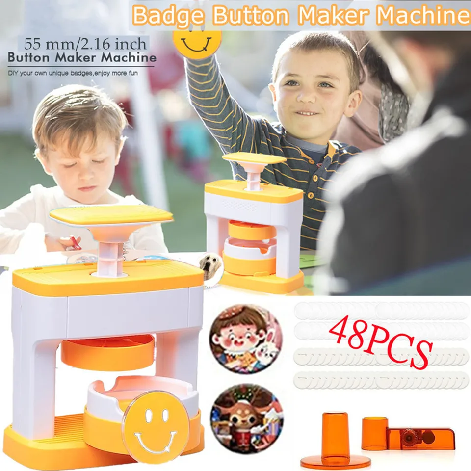 55MM Newest Badge Maker Machine Installation-Free, for DIY Pin