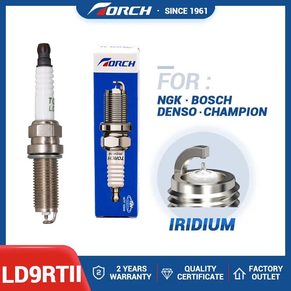 High Quality China Original Automobile Double Iridium Spark Plug TORCH LD9RTII Candle Ignition System Engines Components