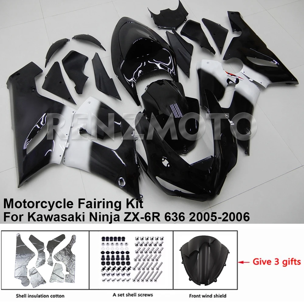 

Motorcycle Fairing Set Body Kit Plastic New For Kawasaki Ninja ZX 6R 636 2005-2006 Accessories ABS Injection Bodywork