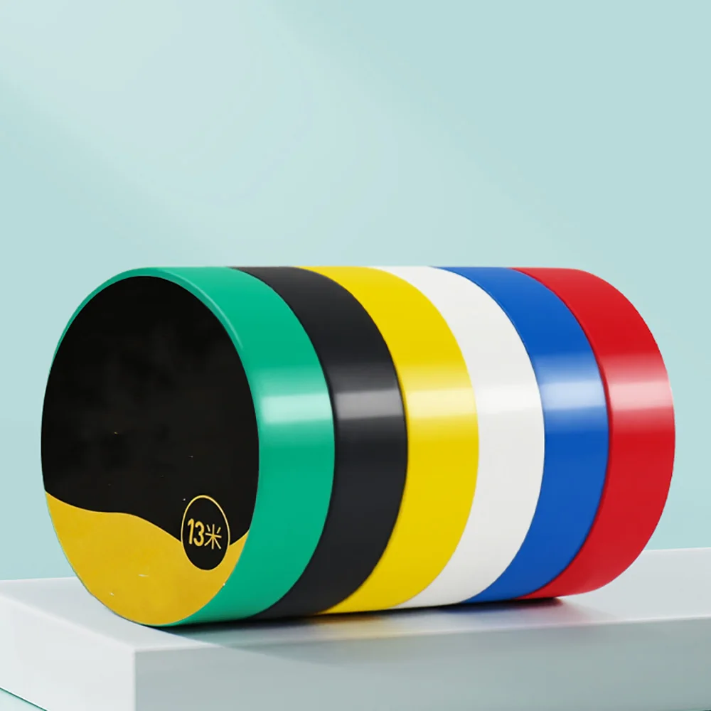 Color Electrical Tape Flame Retardant Electrical Insulation Tape 600V High Voltage PVC Waterproof Self-adhesive Electrician Tape