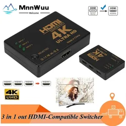 3 in 1 out 4K*2K 1080P Switcher HDMI Switch Selector 3x1 Splitter Box Ultra HD for HDTV Xbox PS3 PS4 Multimedia HOT Selling