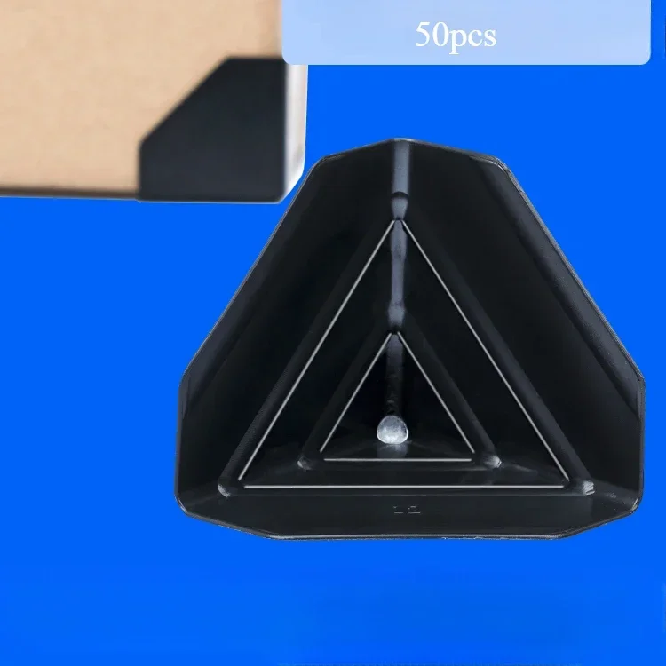 50pcs Cardboard Box Plastic Corner Protector Express Anti-collision Covers Furniture Packaging Three Sided Protective Cover