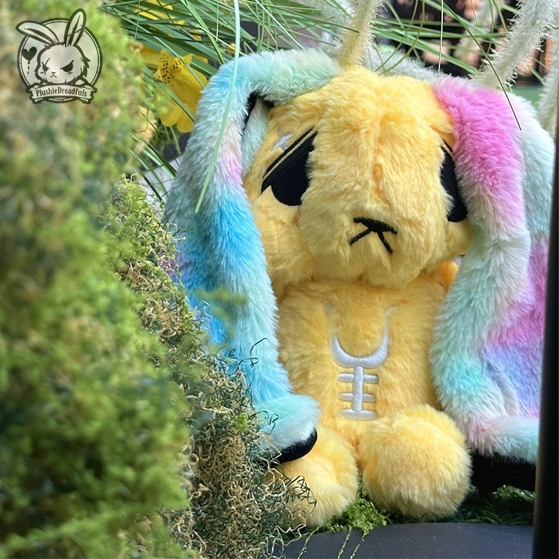 Plushie Dreadfuls Yellow Anxiety Plush Bunny Original Trendy Stuffed Toy Soft Comforting Companion Gift For Adult Collectors