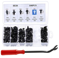 100pcs-800Pcs Car Fastener Clip Kit Fender Rivet Clips Auto Body Push Retainer Pin Rivet Bumper Door Trim Panel Retainer Repair