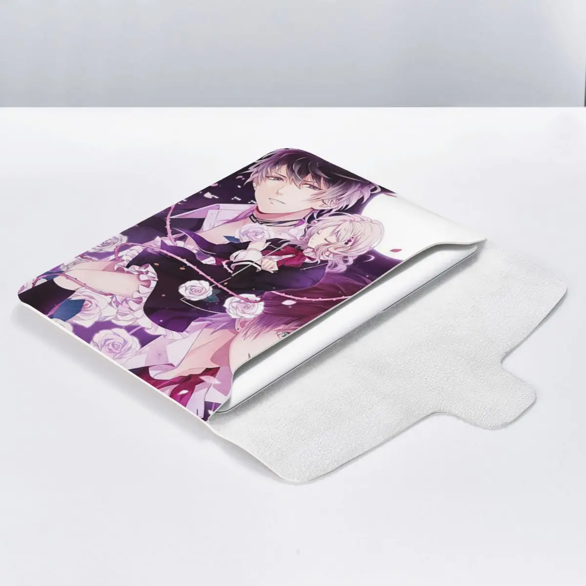 Diabolik Lovers Anime PU Leather Horizontal Laptop Sleeve Shockproof Soft Lining Notebook Case 13 Inch