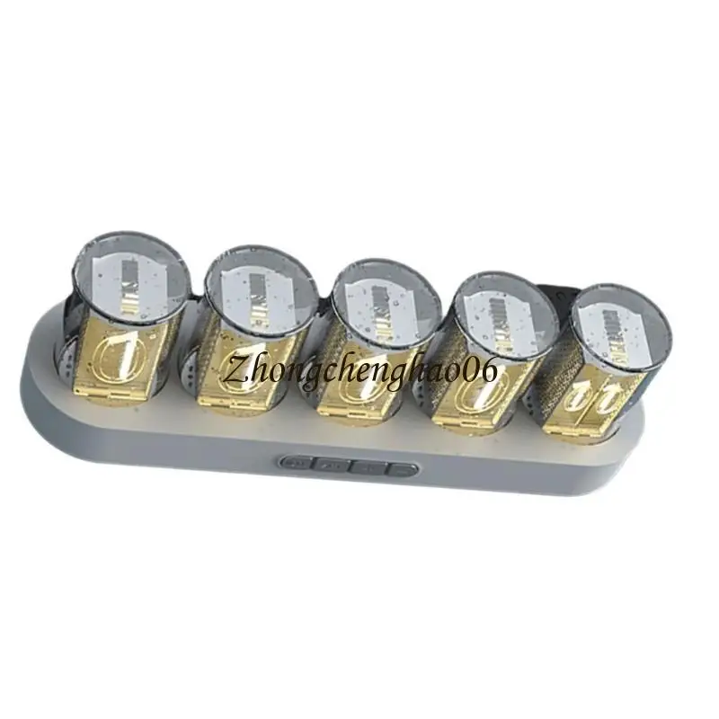 

Glow Tube Clock Glow Clock Decorations Glow Tube Clock for Vintage Room Decor Small Digital Clock Modern Gift 601F