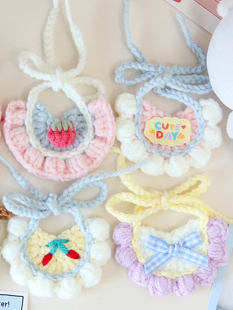 Bavoir pour poupée en coton 10/20cm, accessoires pour bébé, serviette de salive pour accessoires Labubu, vêtements mignons pour poupées Labubu, poupées en coton