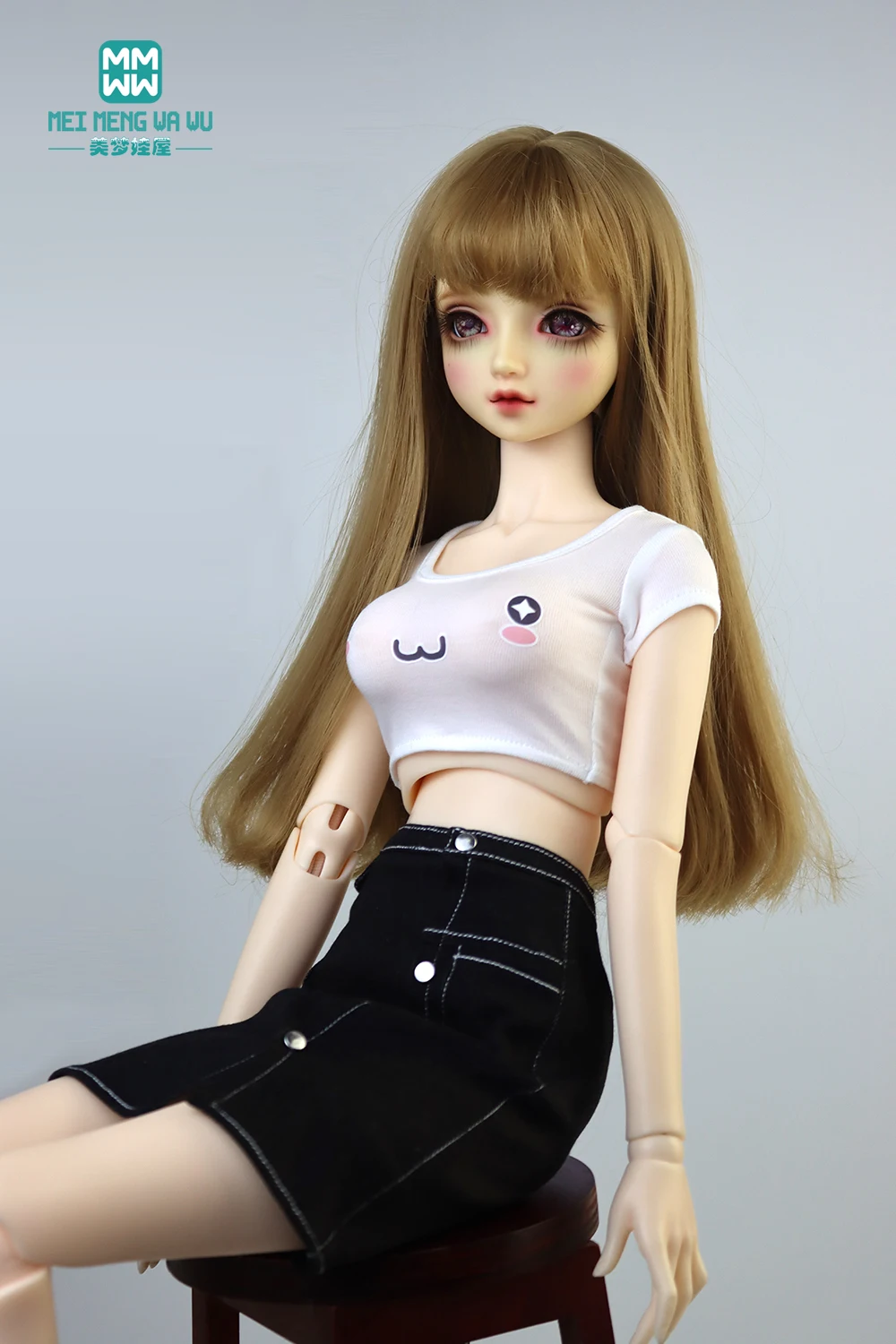 BJD Doll Clothes for 28-60CM 1/3 1/4 1/6 SD DD YOSD Toys Ball Jointed Fashion T-Shirt Doll Accessories Girl Gift