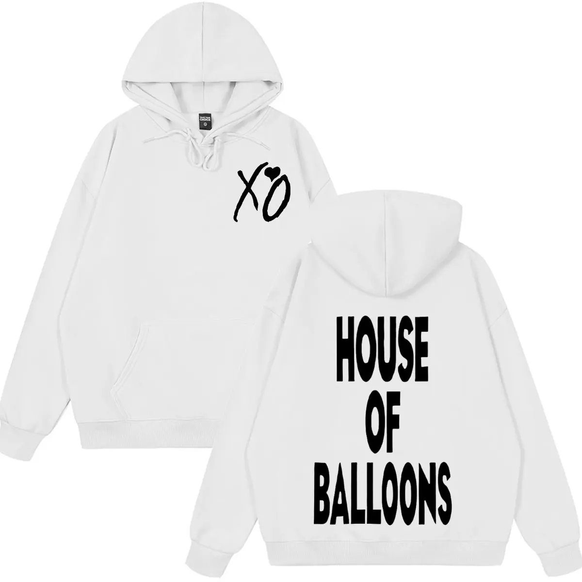 The Weeknd XO Fashion Graphic Hoodie Men Women Hip-hop Pullover Long Sleeves Loose Casual Oversized Sweatshirts Streetwear