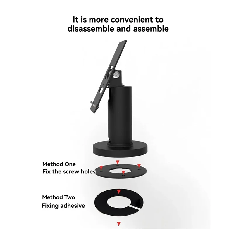 

POS Machine Stand Adjustable POS Screen Stand For PAX S300/A35 POS Cash Register Card Swiping Metal Display Stand