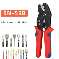 SN-58B Electrical Crimper Automotive Crimping Plier For TAB 2.8/4.8/6.3 SM2.5 XH2.54 Terminals Kit Electrical Hand Tools
