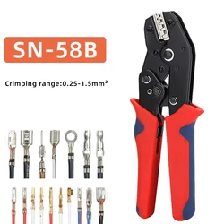 SN-58B pinza crimpatrice elettrica per autoveicoli per TAB 2.8/4.8/6.3 SM2.5 XH2.54 Kit terminali utensili manuali elettrici
