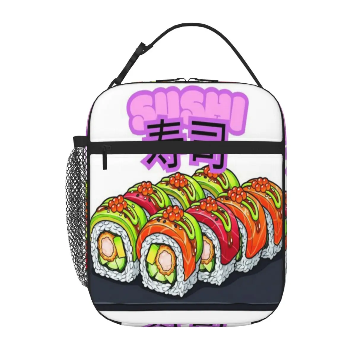 Hot Sale Japanese Sushi Platter Anime Food Elegant Thermal Food Carrier After School Snack Lunch Handbag