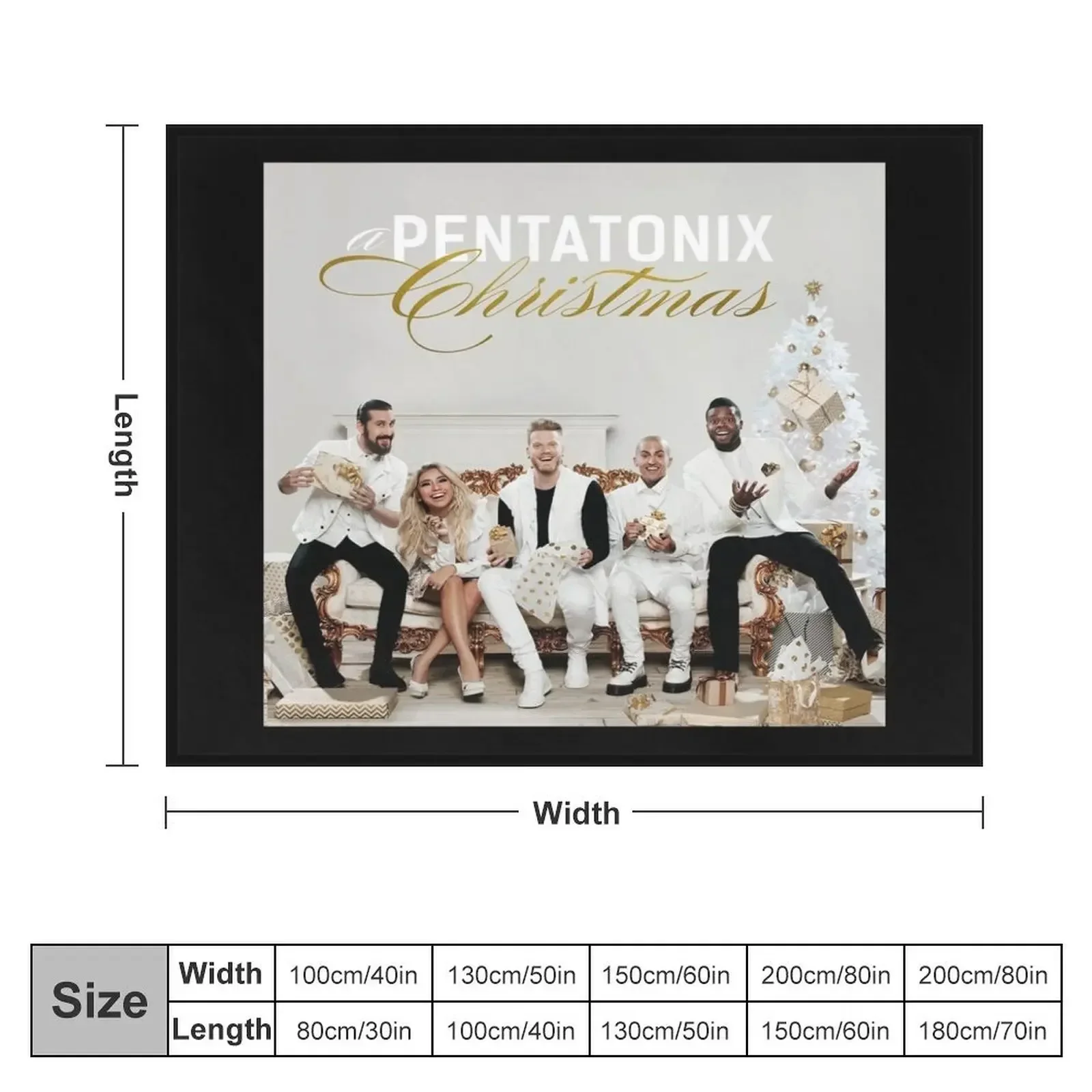 Pentatonix a pentatonix christmas Throw Blanket Beach Multi-Purpose Luxury Thicken Plaid on the sofa Blankets