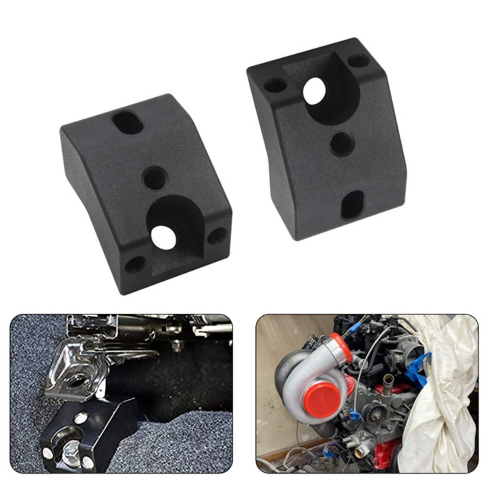 2 Pieces Automotive Accessory High Strength Seat Jack Spacer with Mounting Hardware Vehicle Accessory Low-Profile