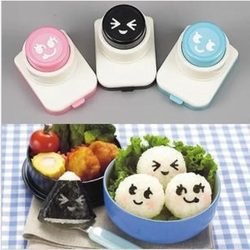 Onigiri Mold Smile Face Laver Seaweed Punch Embossing Device Sushi Mold Bento Accessories Rice Ball Onigiri Mould DIY Sushi Tool