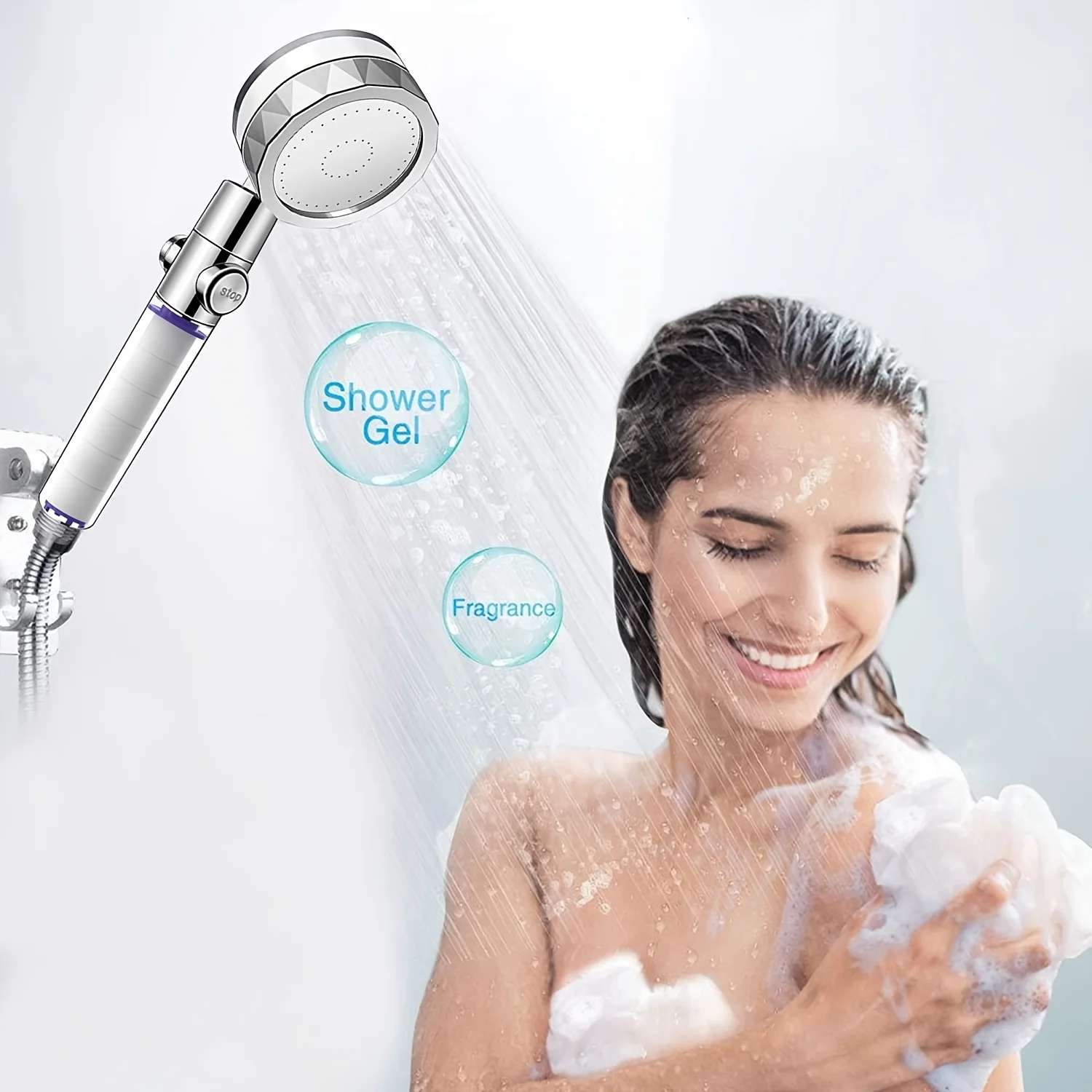 Полипропиленовые хлопковые фильтры для 360 вращающейся дождевой душевой лейки, регулируемая Массажная душевая лейка