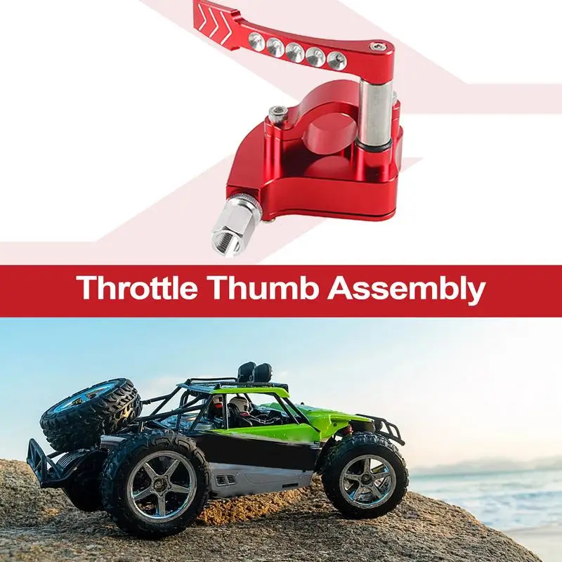 Throttle Thumb Assembly 7/8 Inch Thumb Throttle Lever Control Anodized Assembly Atv Throttle Lever Throttle Thumb Replacement