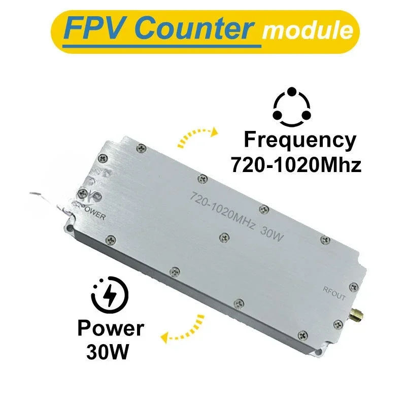 Suitable for 720-1020MHz crossing machine suppression module security 30W ldmos signal amplification anti fpv