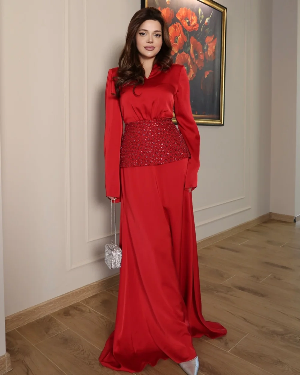 

Элегантные модные плиссированные прямые длинные платья с v-образным вырезом по индивидуальному заказу, платья для особых случаев, доступны размеры, современный стиль, сексуальные