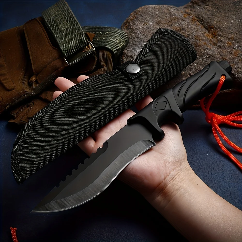 

Outdoor Knife - Compact Straight Blade, Pocket, Portable Camping Sharp Hunting Knife Suitable for Outdoor Use