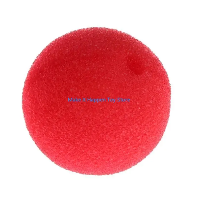 クリスマスハロウィーンのコスチュームパーティーの装飾のための25pcsスポンジボールピエロノーズ