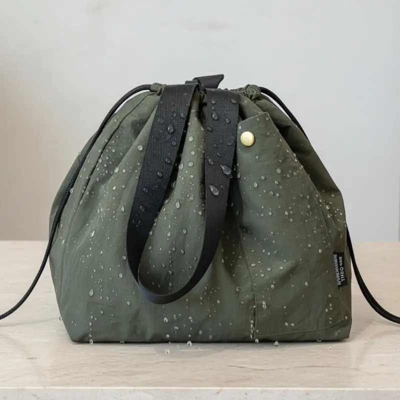 

Bento Box Bag With Drawstring Thermal Insulated Picnic Storage Bento Box Bag