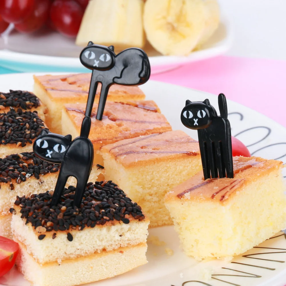 

6pcs Fruit Fork Food Picks Bento Dessert Decoration Accessories Fruit Party Picks Supplies cat food picks