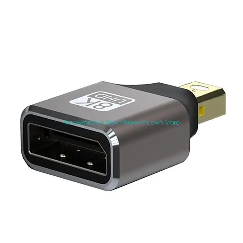 W91A 8K Displayport 1.4 8K@60Hz 4K@144Hz Mini DisplayPort Female/Male to DisplayPort Male/Female Gold Plated Connectors for PC