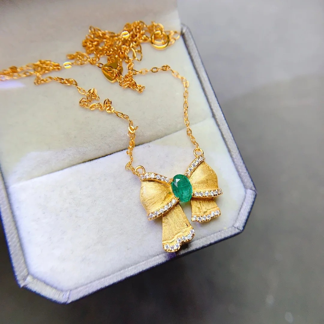 

Изысканная S925 Изумрудная цепочка на ключицу, высококачественные женские украшения, идеальный подарок для невест, любителей моды