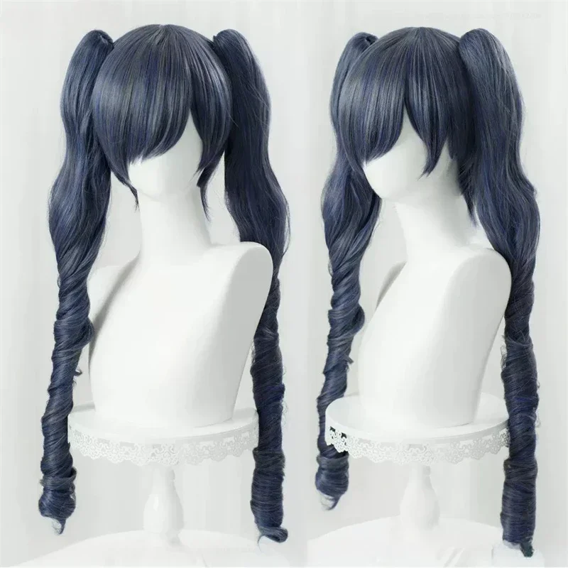 

2025halloweenPerruques Anime Cosplay Ciel Phantomhive Cosplay perruque bleu gris perruque résistant à la chaleur fête femm