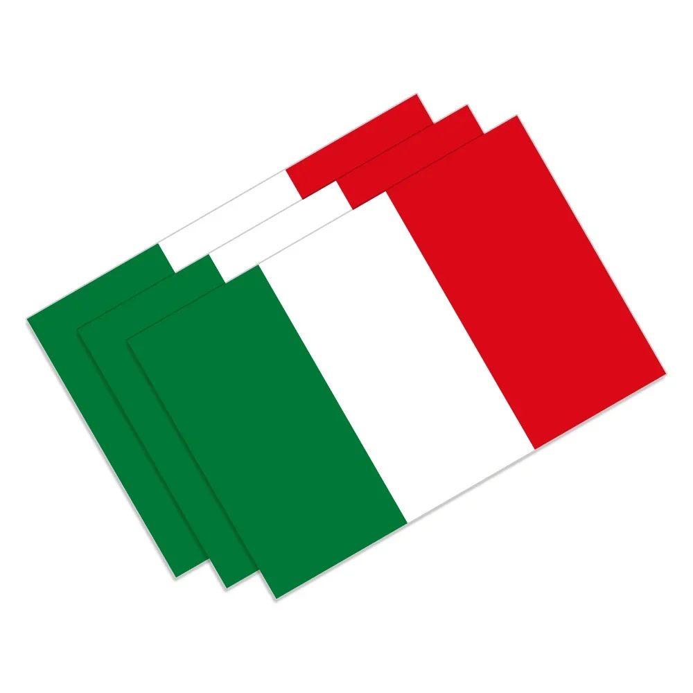 Italian Flag Car Sticker Car Window B Pillar Vinyl Decal Motorcycle Auto Accessories For Alfa Romeo Lancia Fiat Ferrari Maserati