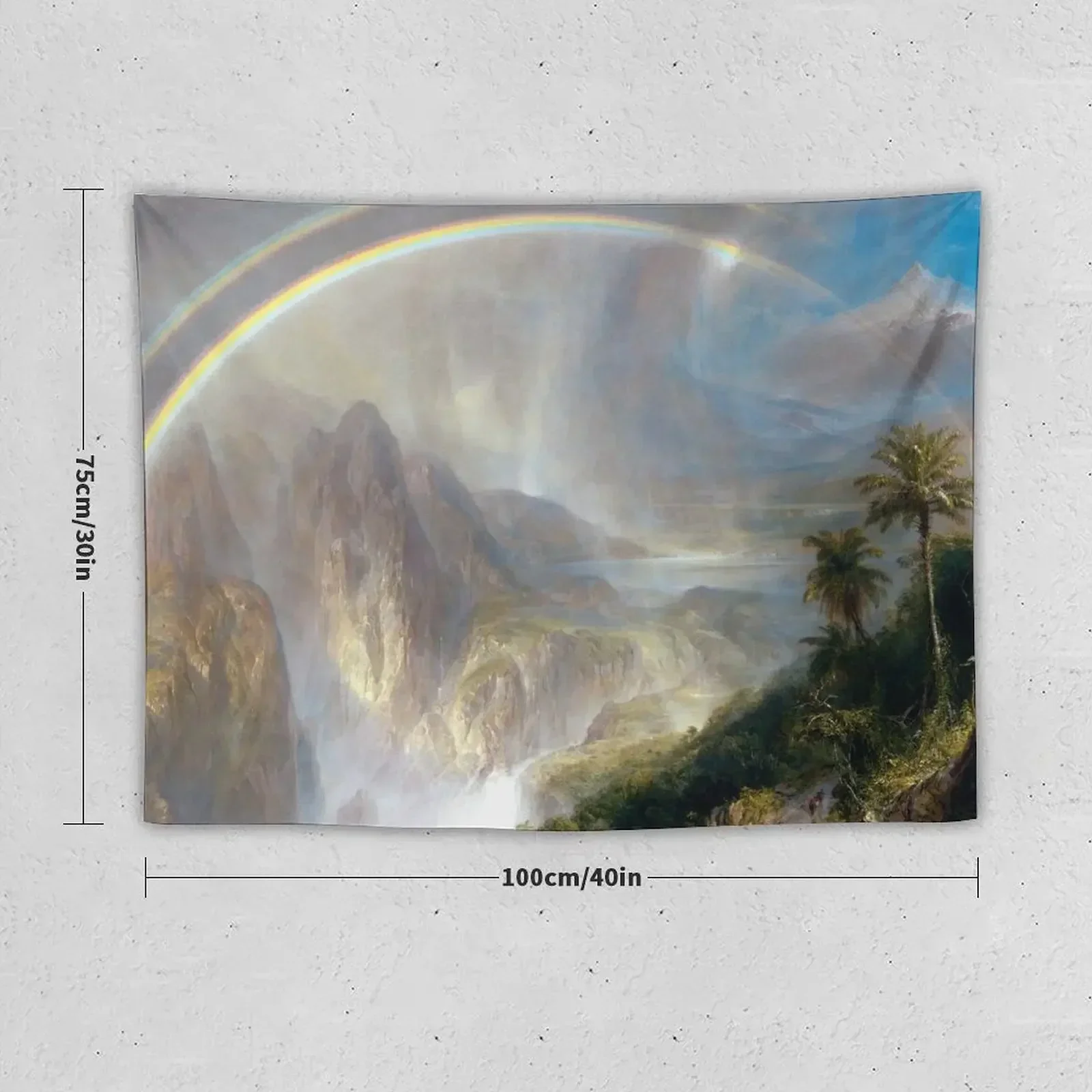 Frederic Edwin Church Rainy Season in the Tropics Tapestry Wall Decor Room Aesthetic Decor Aesthetics For Room Tapestry