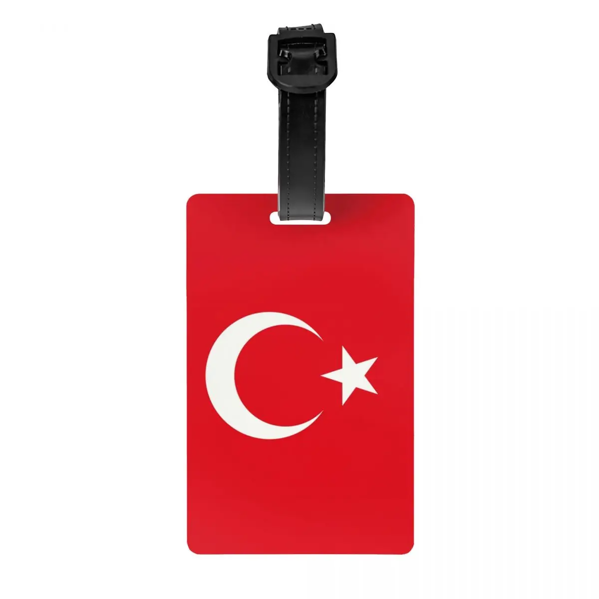 Etiqueta de equipaje con bandera de Turquía, Etiquetas de equipaje de patriotismo personalizadas, cubierta de privacidad, tarjeta de identificación con nombre