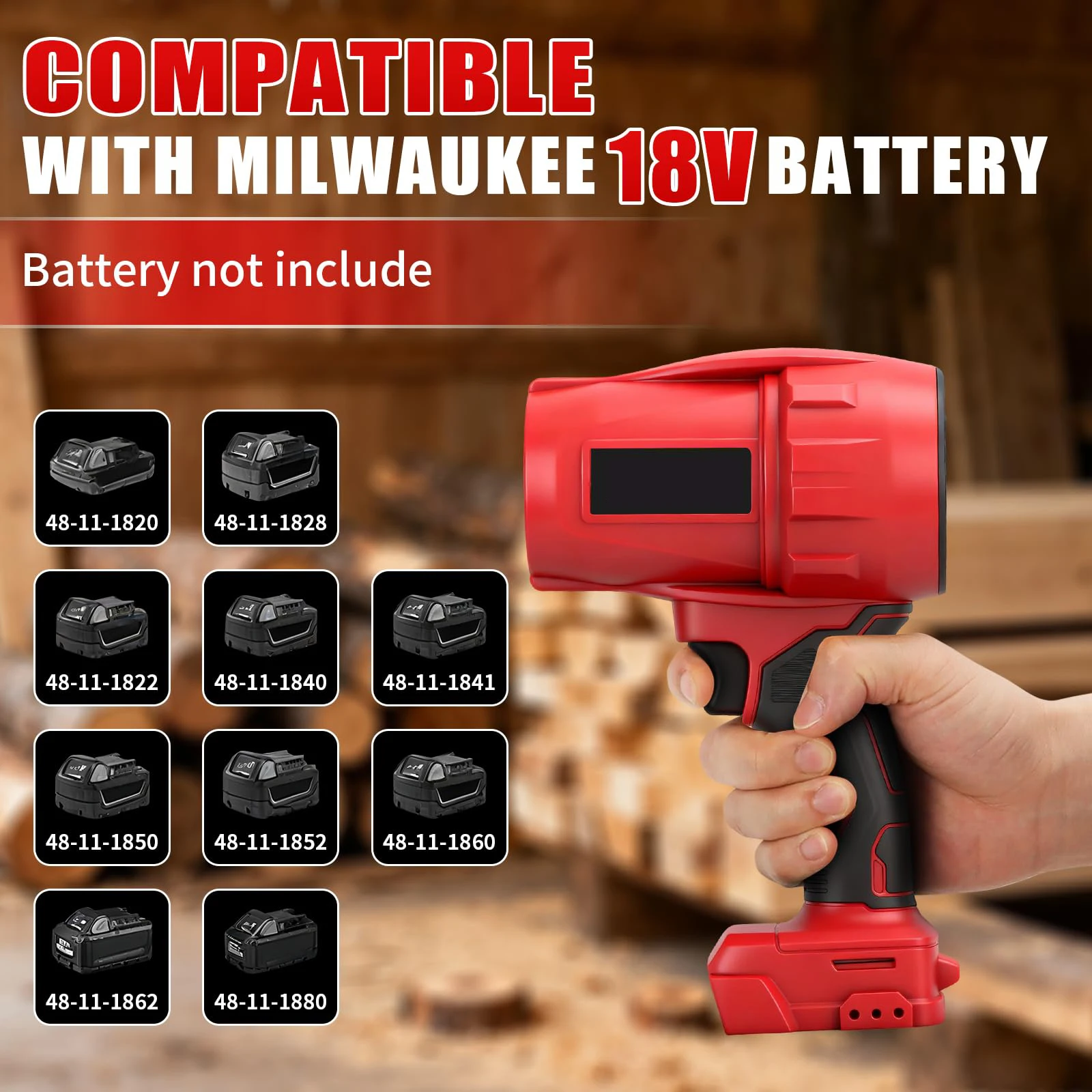 

18V Battery Brushless Cordless Turbo Blower For Milwaukee/Makita/Dewalt 30000RPM High Power 700W Electric Air Blowe Power Tools