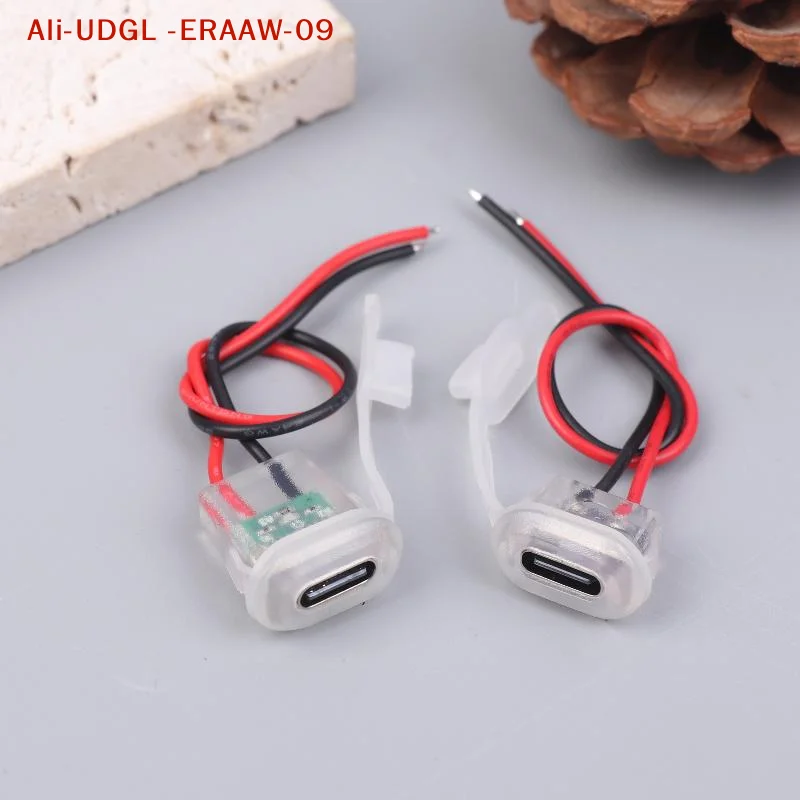 2Pin USB Type-C Charging Socket; Night Light; Waterproof; Female Jack; DIY Installation; 3A 5V; Available in Bundles of 3 or 6.