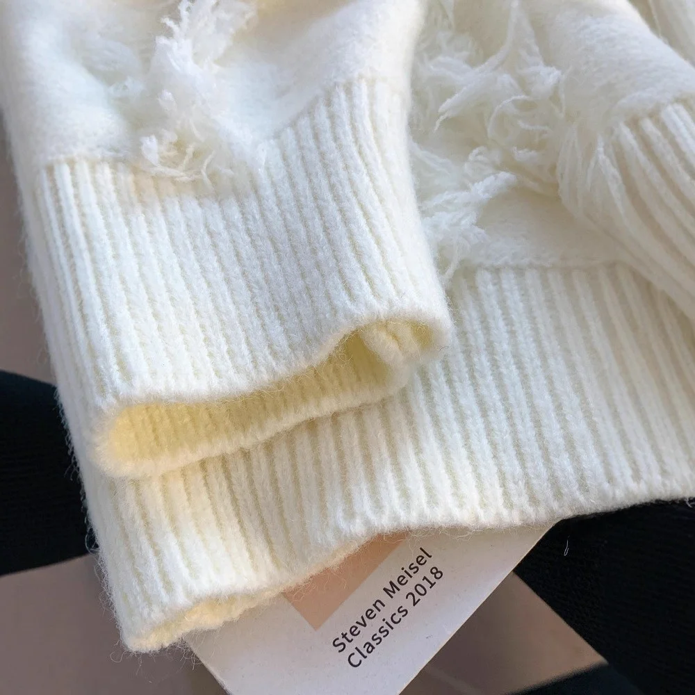 Ele Thiened شرابة لورز سترة هوديي الرجال Faion لباس غير رسمي ألياف البوليستر طويلة Sve جولة Ne الدفء