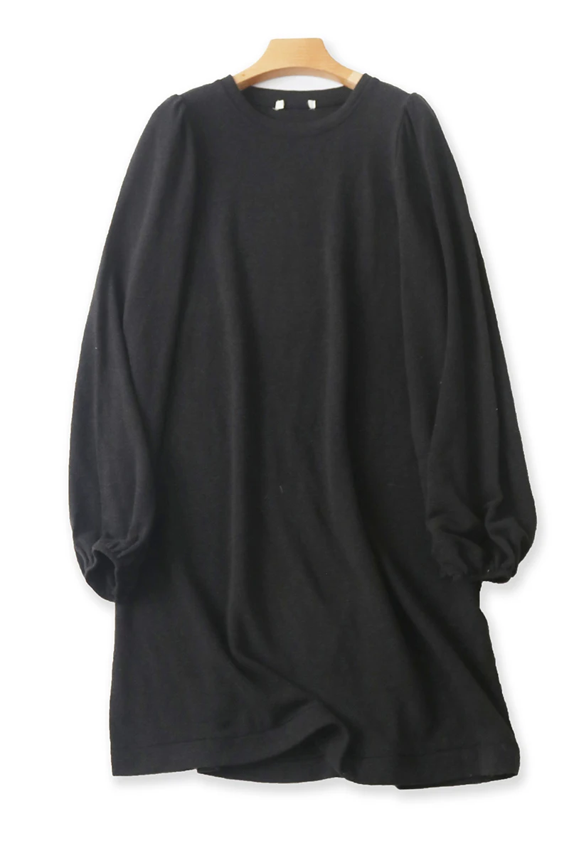 T-shirt rond Ne Long Sve pour femme, pull fin Fce Dr Pure Bla, couche de base, pull tricoté pour les déplacements, printemps...