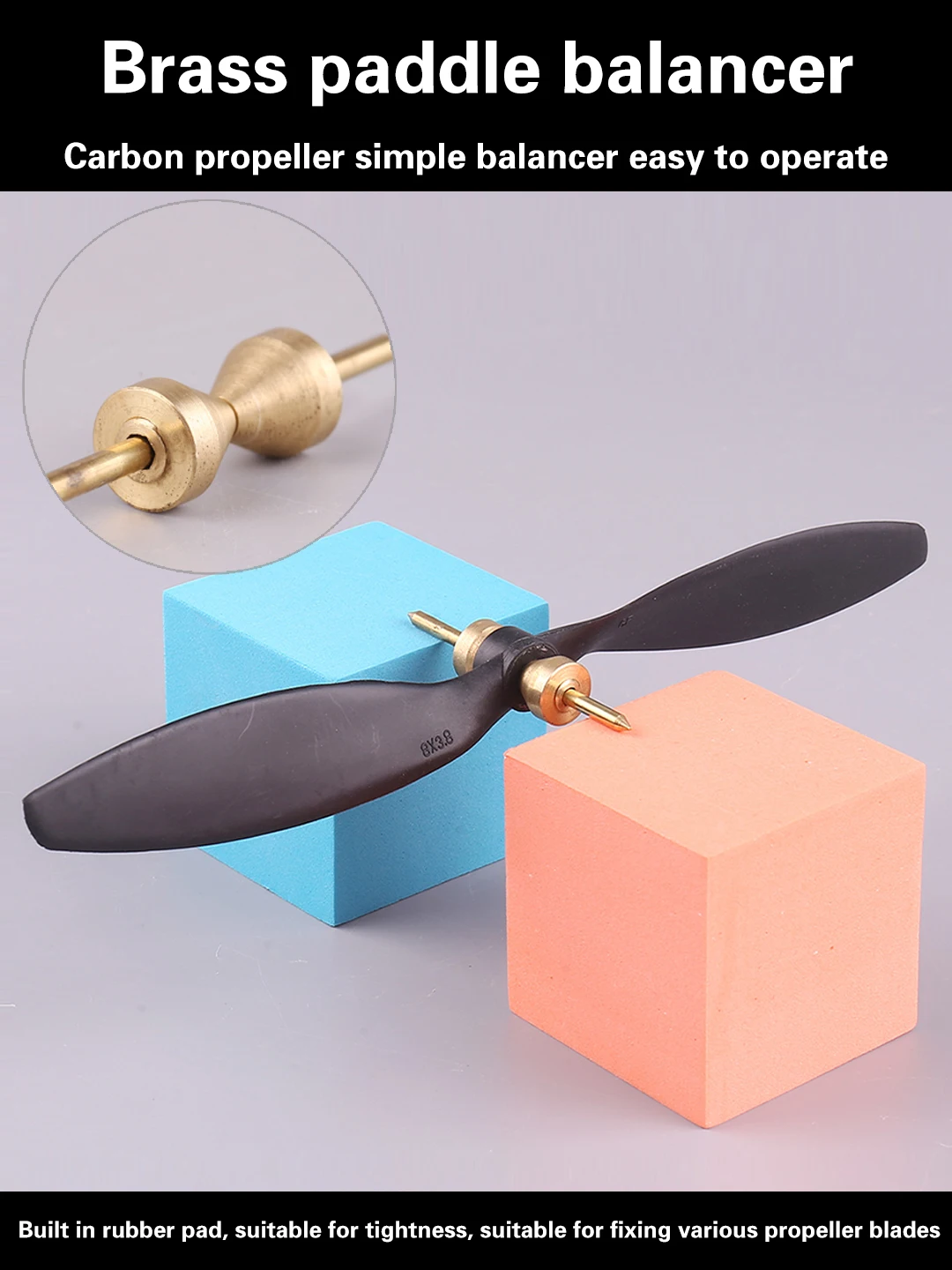 CZ Brass Propeller Balancer 3mm Shaft Diameter for Fixed-wing Multirotor Nylon/Carcon Propeller