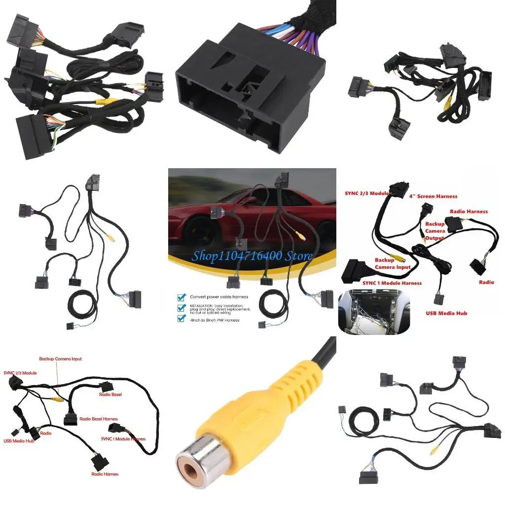 

y1gd HC3Z-19A387-B HU5Z-19A387-A 4Inch to Conversion Power Cable Adapter for F150