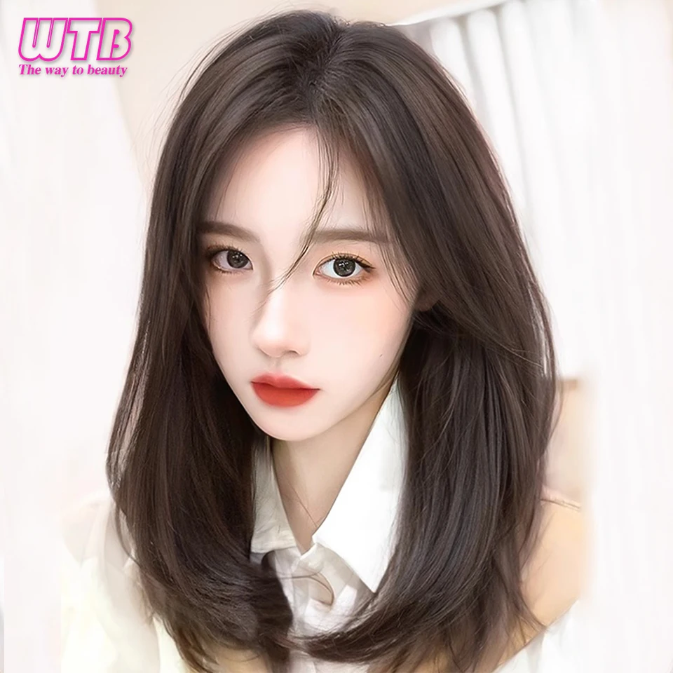 Synthetic Wig Female Natural Daily Clavicle Hair Temperament New Long Straight Hair Simulation Wig Suitable For Daily Wear