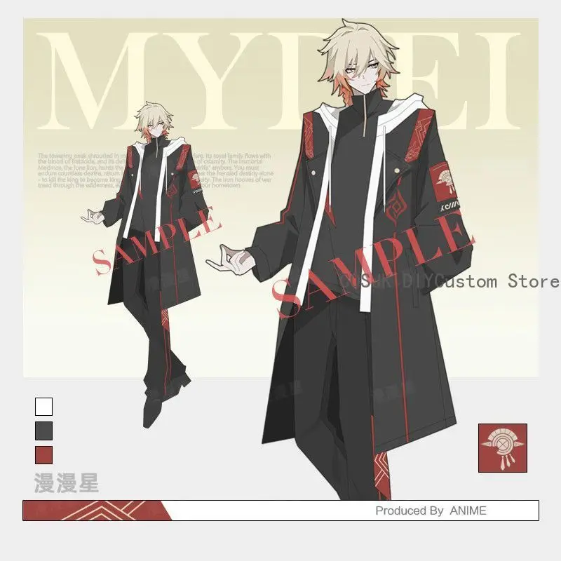

Mydeimos Honkai：Star Rail Game Autumn Winter Unisex Wind Coat Cosplay Costume Windbreaker Jacket Hoodie Tops Pants Sui