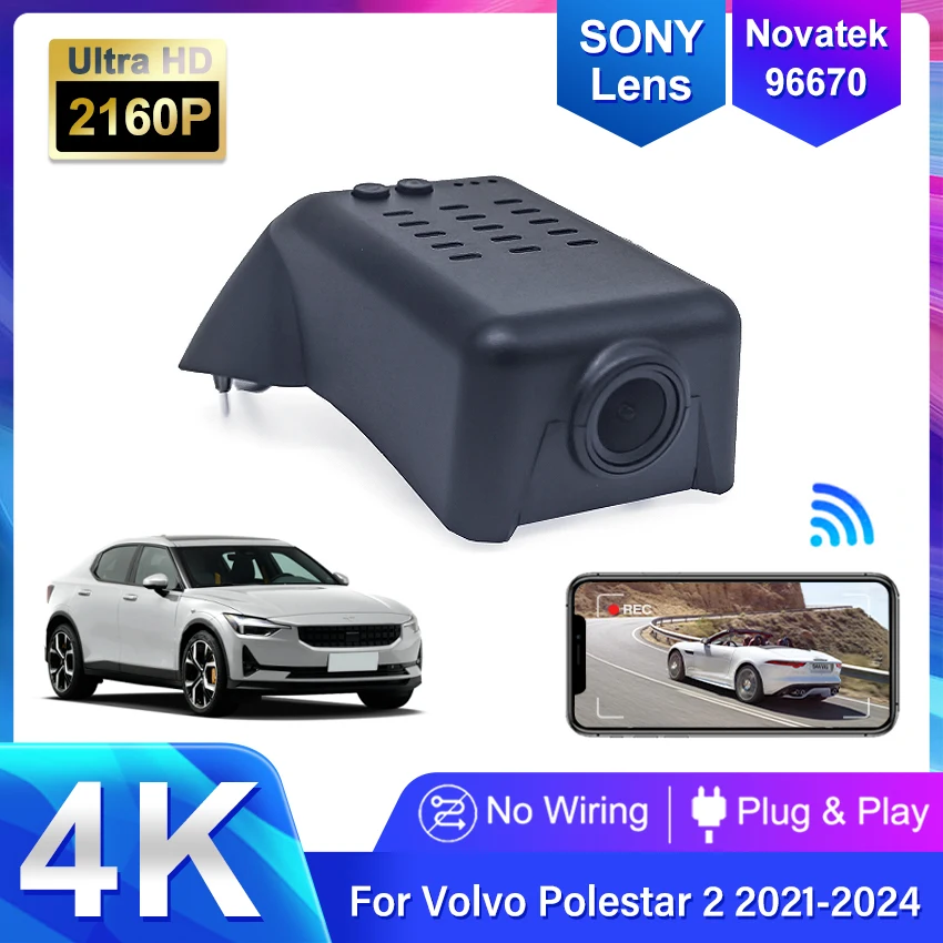 

Dash Cam 4K for Polestar 2 Polestar2 2023 2022 2021,Plug and Play Car DVR Dashcam Camera Video Recorder for Volvo Polestar 2